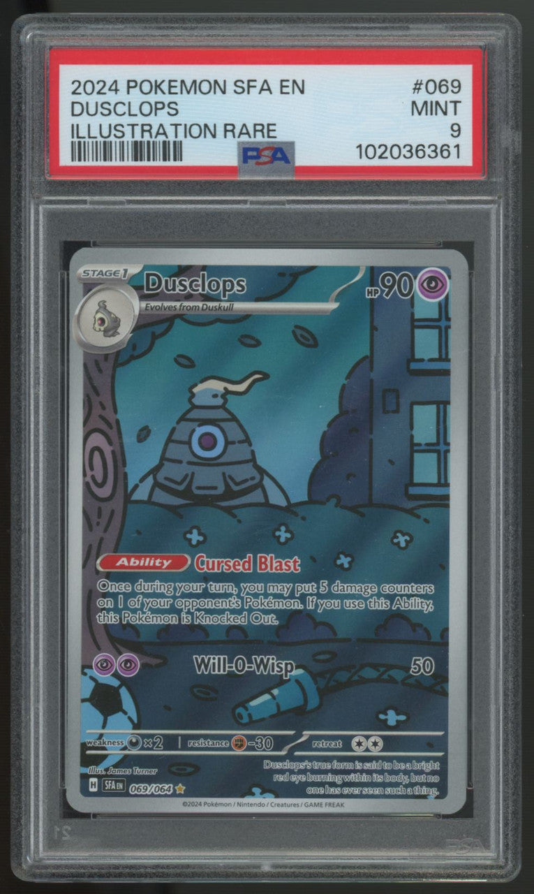 2024 Pokemon Dusclops Shrouded Fable Illustration Rare #069 PSA 9