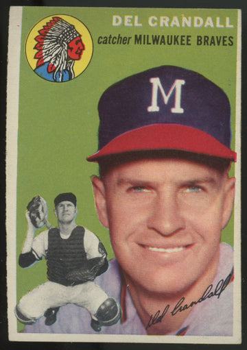 1954 Topps Del Crandall #12 NM