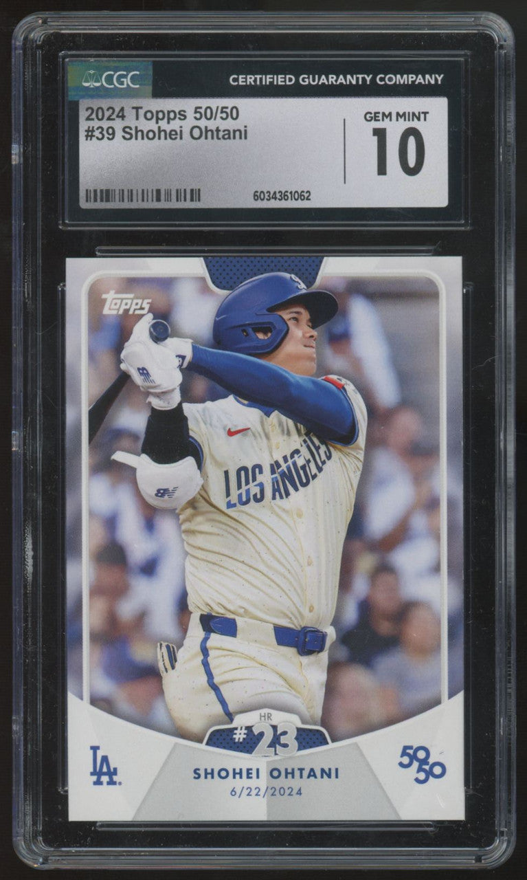 2024 Topps 50/50 Shohei Ohtani #39 CGC 10