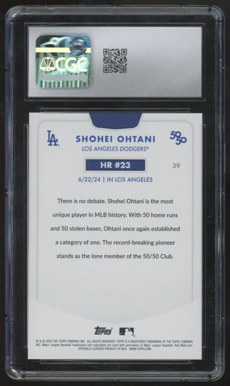 2024 Topps 50/50 Shohei Ohtani #39 CGC 10
