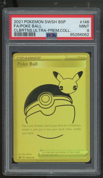 2021 Pokemon Poke Ball Premium Collection Full Art Promo #146 PSA 9