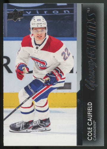 2021-22 Upper Deck Series One Cole Caufield RC Young Guns #201