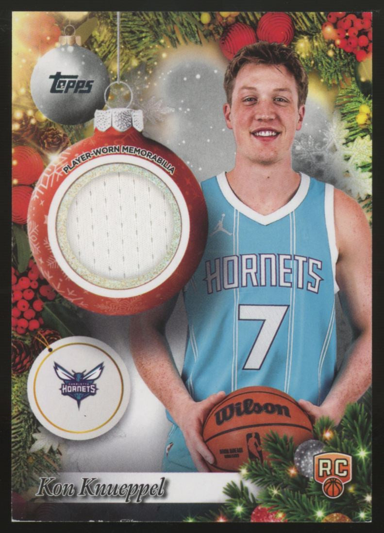 2025-26 Topps Holiday Kon Knueppel RC Patch #PR-KK