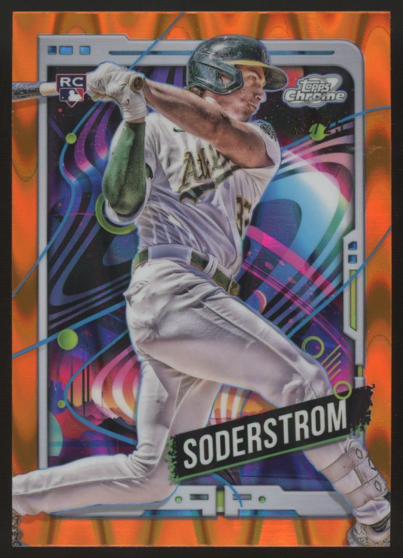 2024 Cosmic Chrome Tyler Soderstrom RC Orange Galactic Refractor /25 #37