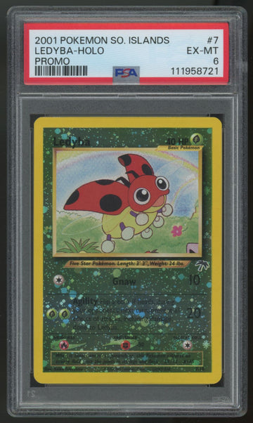 2001 Pokemon Ledyba Southern Islands Promo Reverse Holo #6 PSA 6