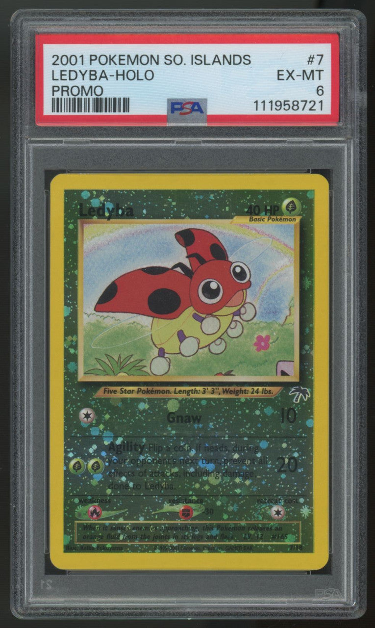 2001 Pokemon Ledyba Southern Islands Promo Reverse Holo #6 PSA 6