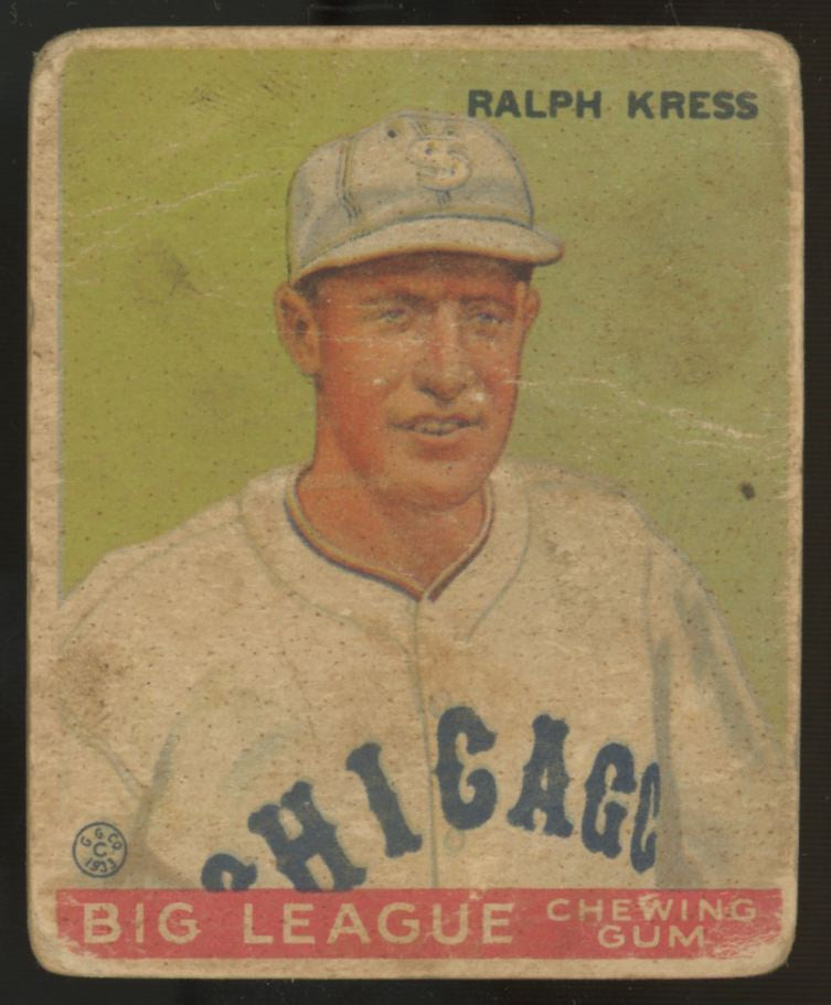 1933 Goudey Ralph Kress #33 Poor