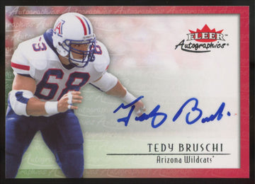 2012 Fleer Retro Tedy Bruschi 2000 Autographics Auto #00AU-TB