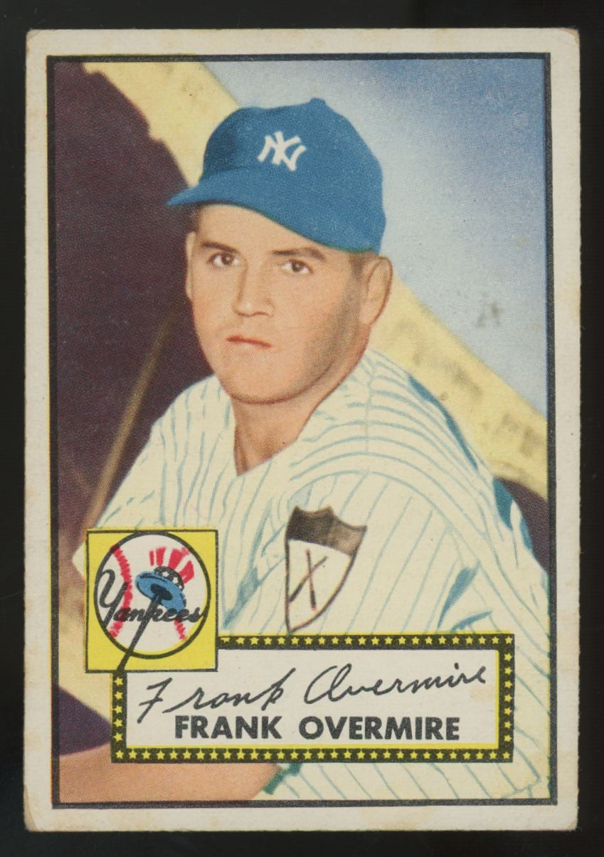 1952 Topps Frank Overmire #155 VG