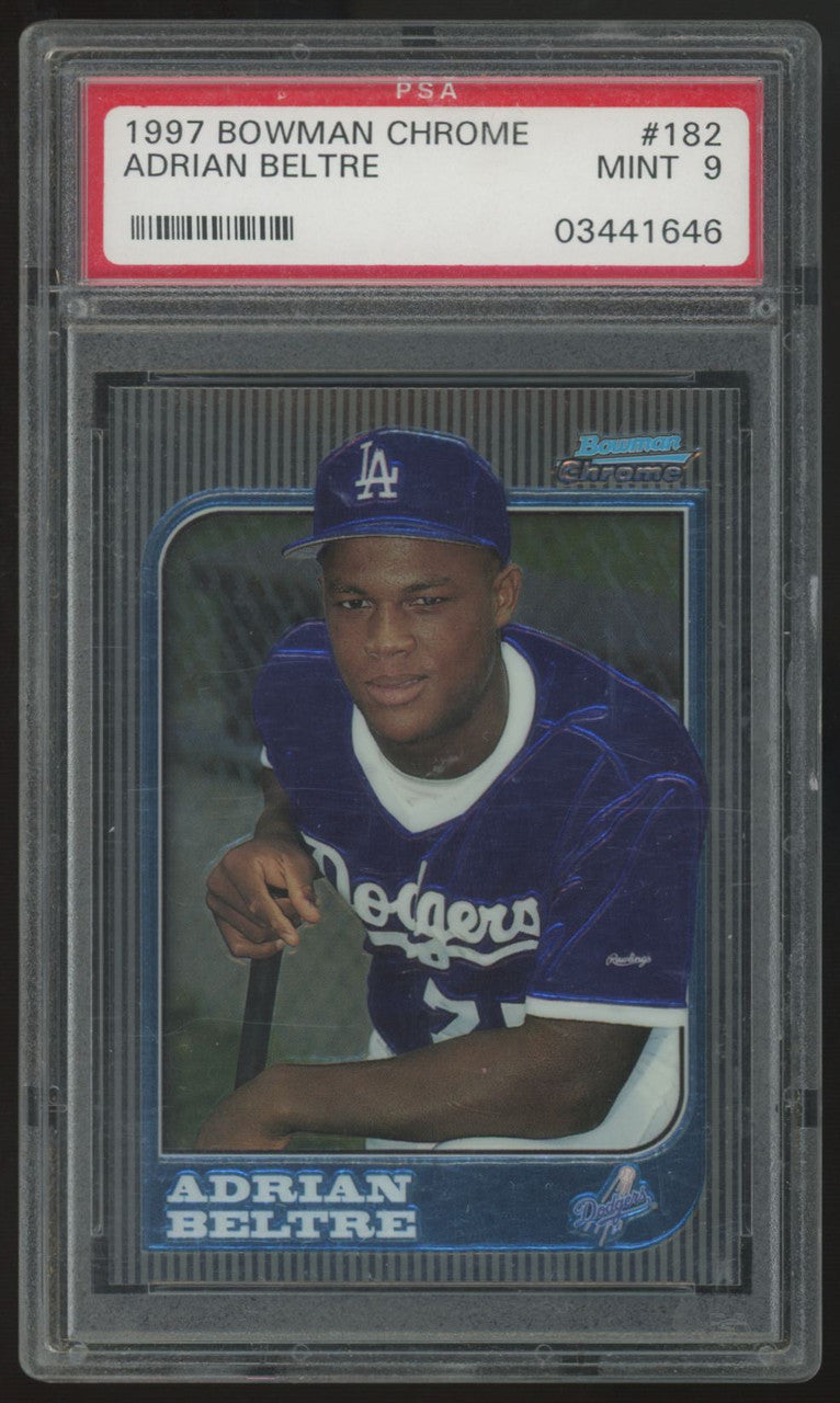 1997 Bowman Chrome Adrian Beltre RC #182 PSA 9