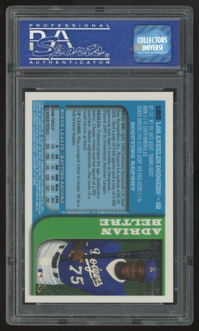 1997 Bowman Chrome Adrian Beltre RC #182 PSA 9