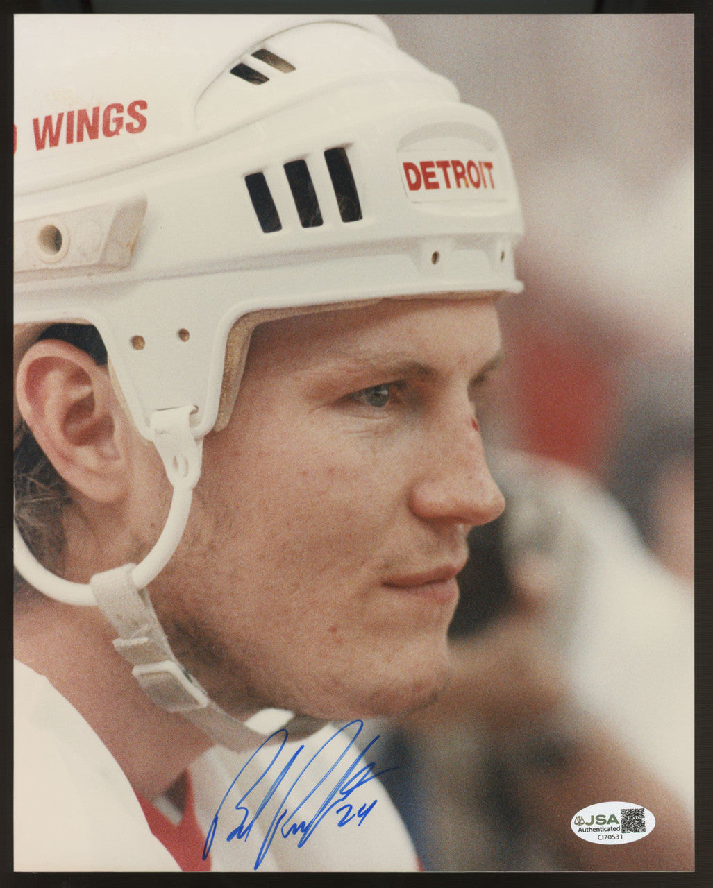 Bob Probert Signed Autographed 8x10 Photo JSA *531