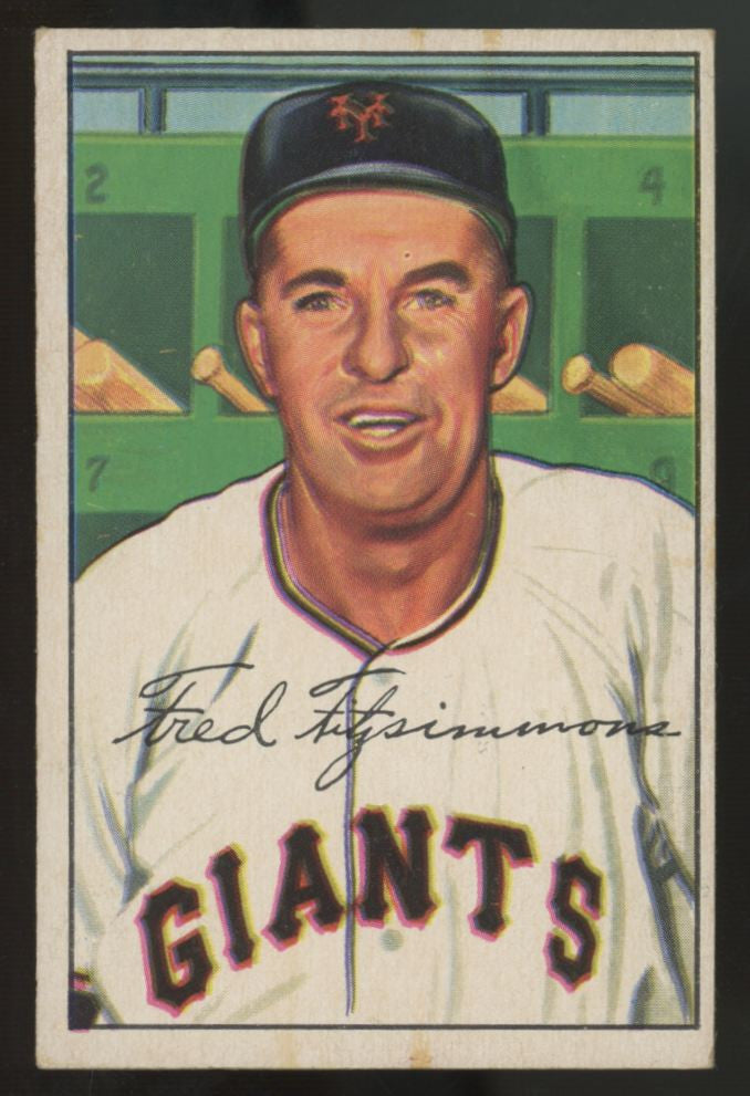 1952 Bowman Fred Fitzsimmons #234 VG/EX