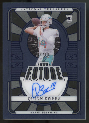 2025 National Treasures Quinn Ewers RC The Future Holo Silver Blue Auto /10