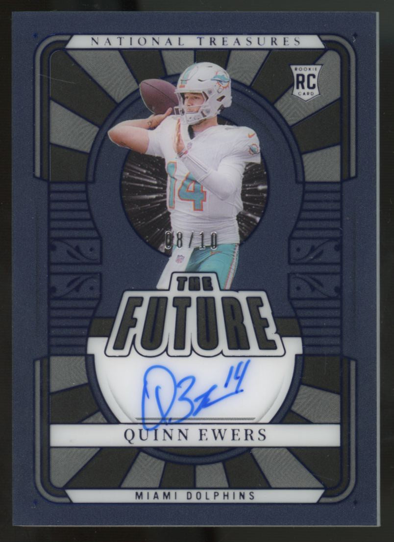 2025 National Treasures Quinn Ewers RC The Future Holo Silver Blue Auto /10