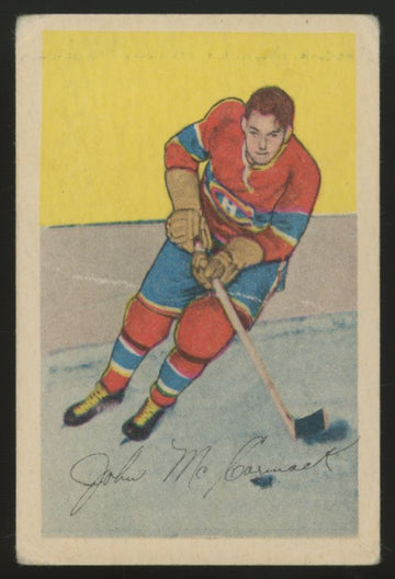 1952-53 Parkhurst John "Goose" McCormack #15 Good (Crease)