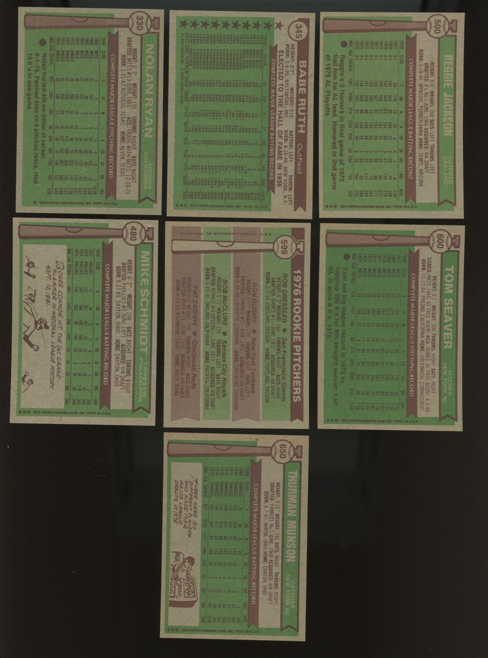 1976 Topps Baseball Complete Vending Set(660) Stunning NM/MT