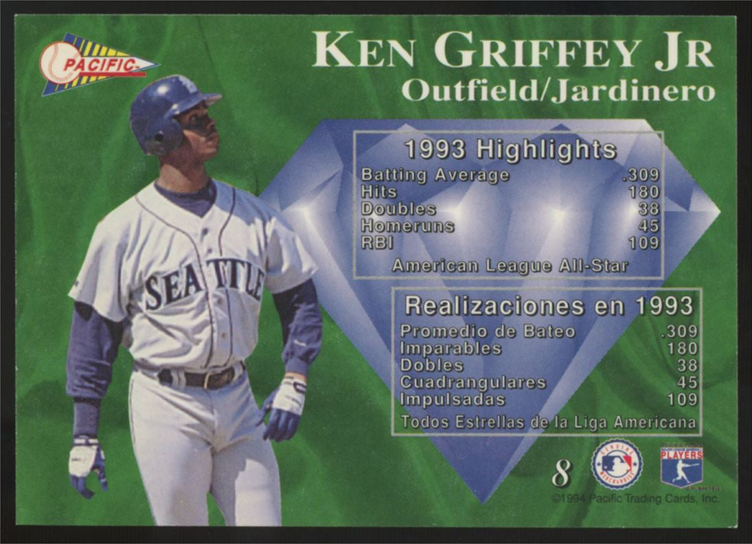1994 Pacific Ken Griffey Jr. Circular Silver Prism #8