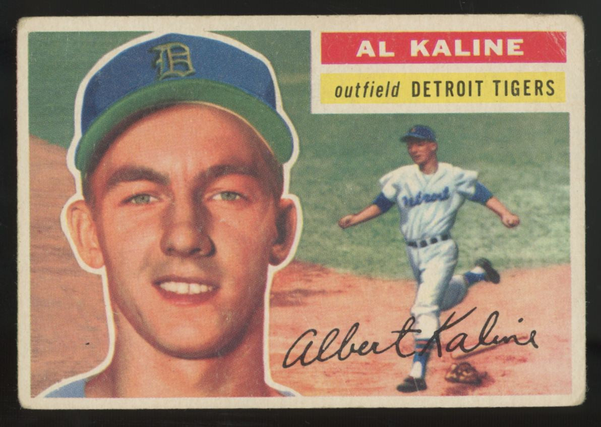 1956 Topps Al Kaline White Back #20 Poor (Paper Loss)