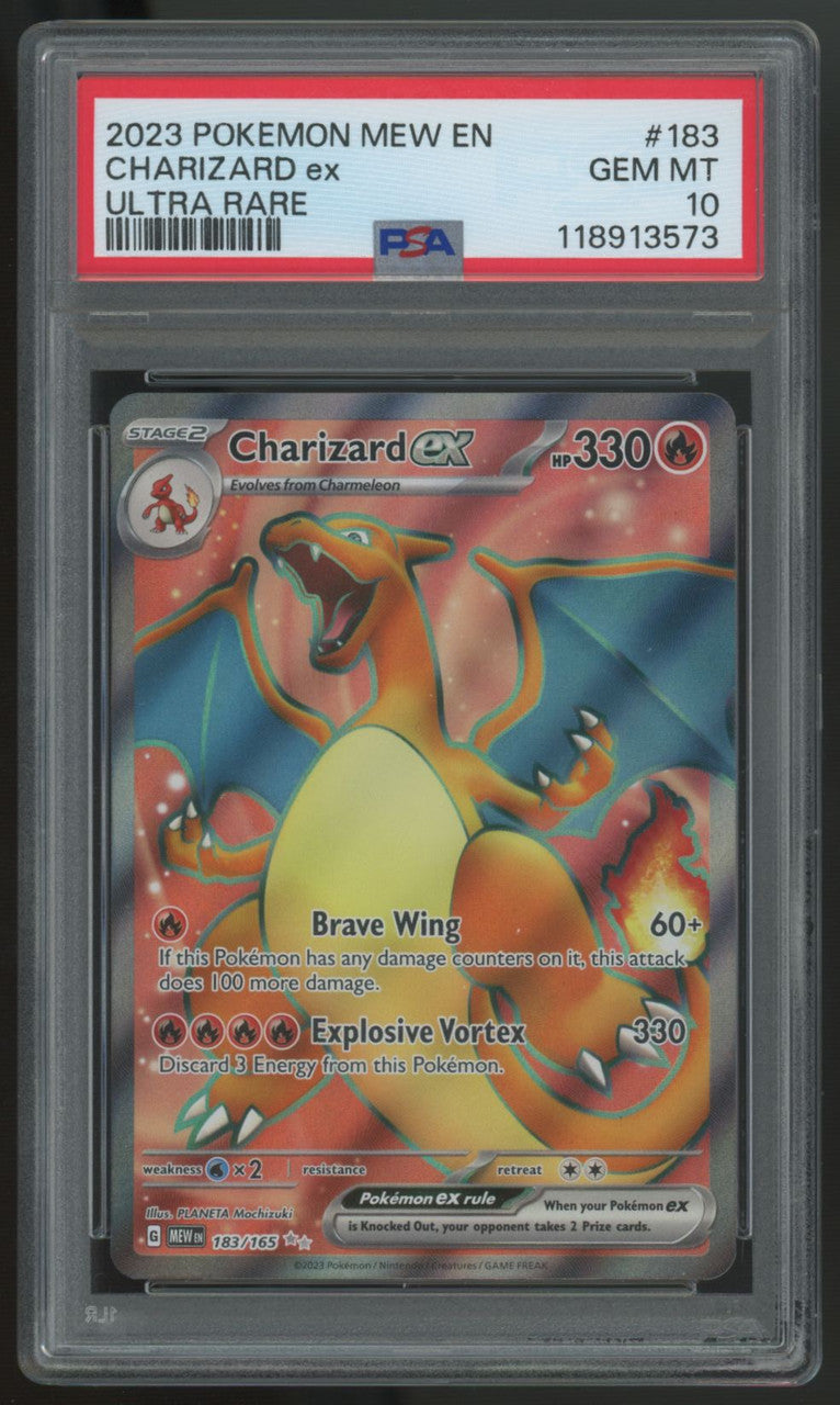 2023 Pokemon Charizard ex 151 Ultra Rare #183 PSA 10