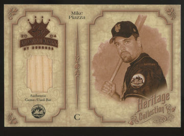 2004 Diamond Kings Mike Piazza Heritage Collection Bat Relic /50 #HC-19