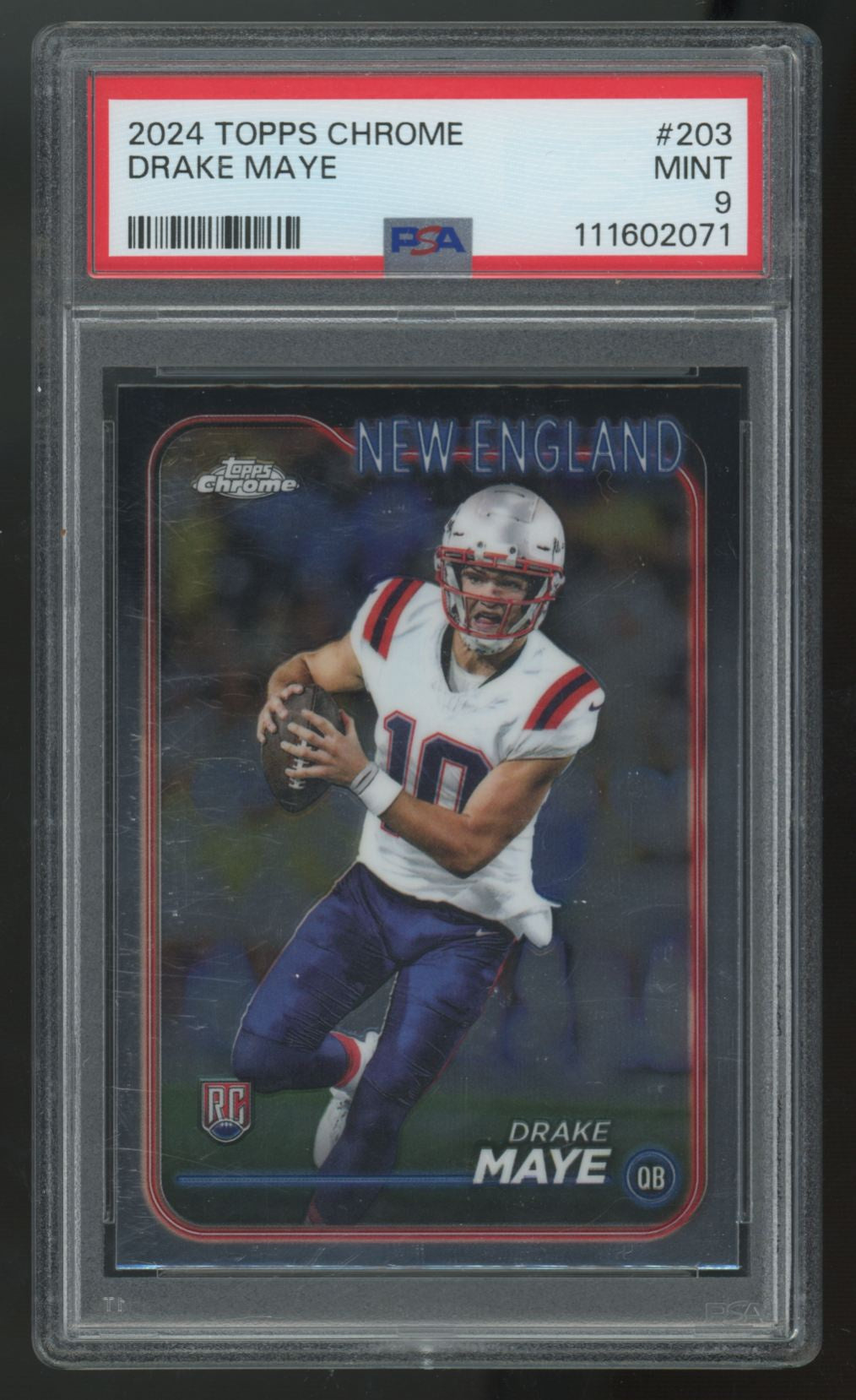 2024 Topps Chrome Drake Maye RC #203 PSA 9