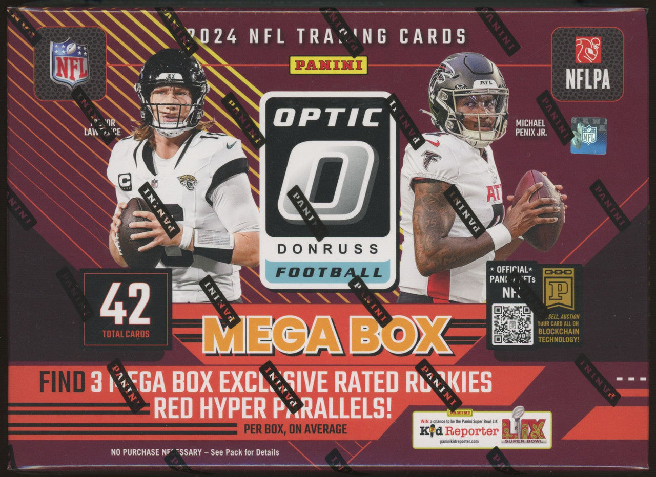 2024 Panini Donruss Optic Football Hobby Mega Box (Red Hyper)