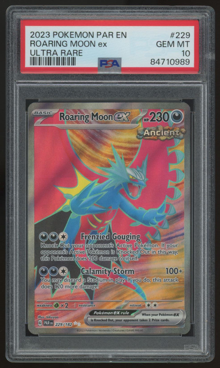 2023 Pokemon Roaring Moon ex Paradox Rift Ultra Rare #229 PSA 10