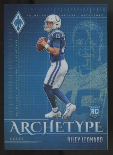 2025 Panini Phoenix Riley Leonard RC Archetype #12