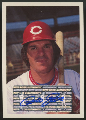 1985 Topps Renata Galasso Pete Rose Auto #107 "C"