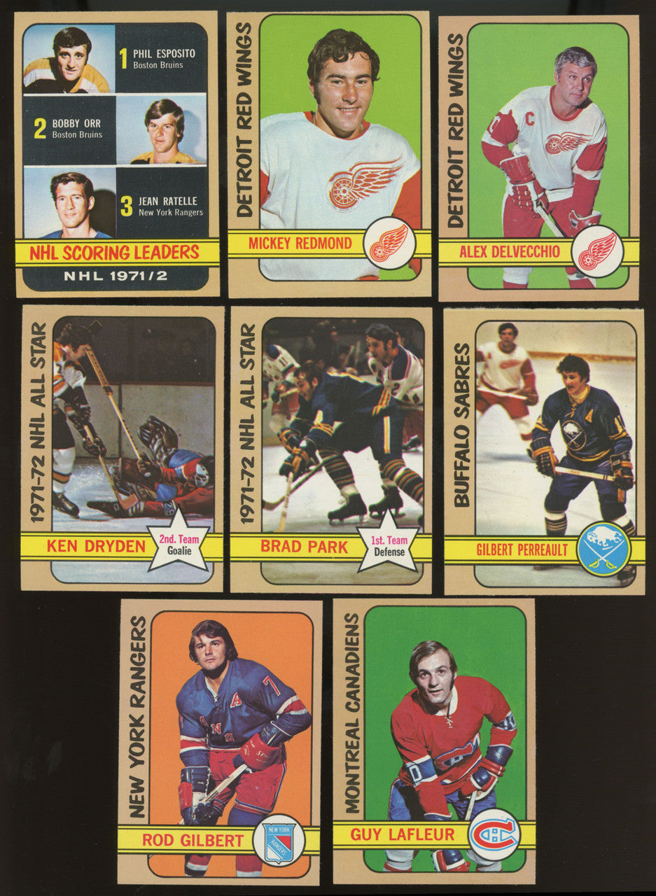1972/73 Topps Hockey Near Complete Set (151/176) NM-MT