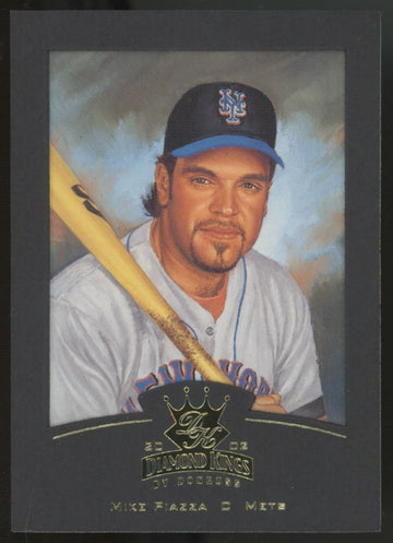 2002 Diamond Kings Mike Piazza Black Frame Gold /100 #67