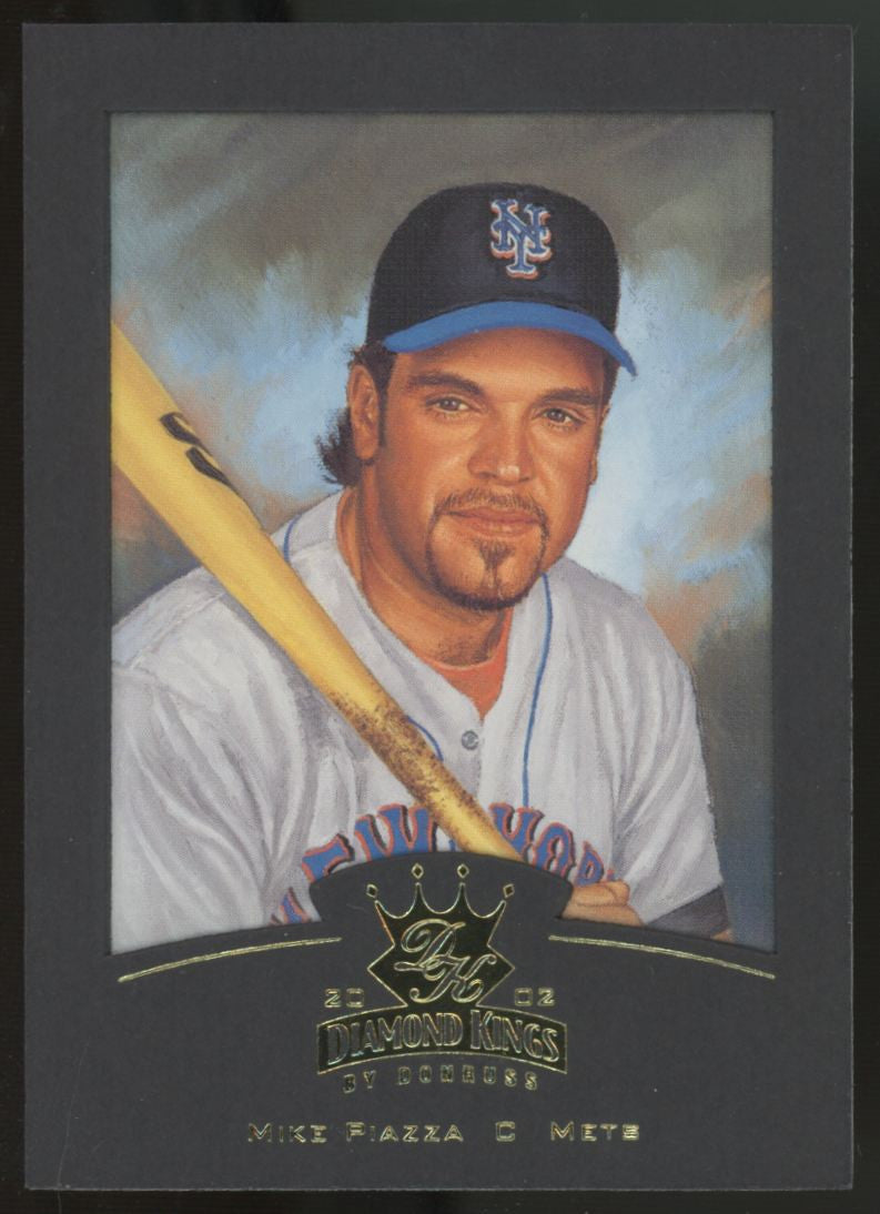 2002 Diamond Kings Mike Piazza Black Frame Gold /100 #67