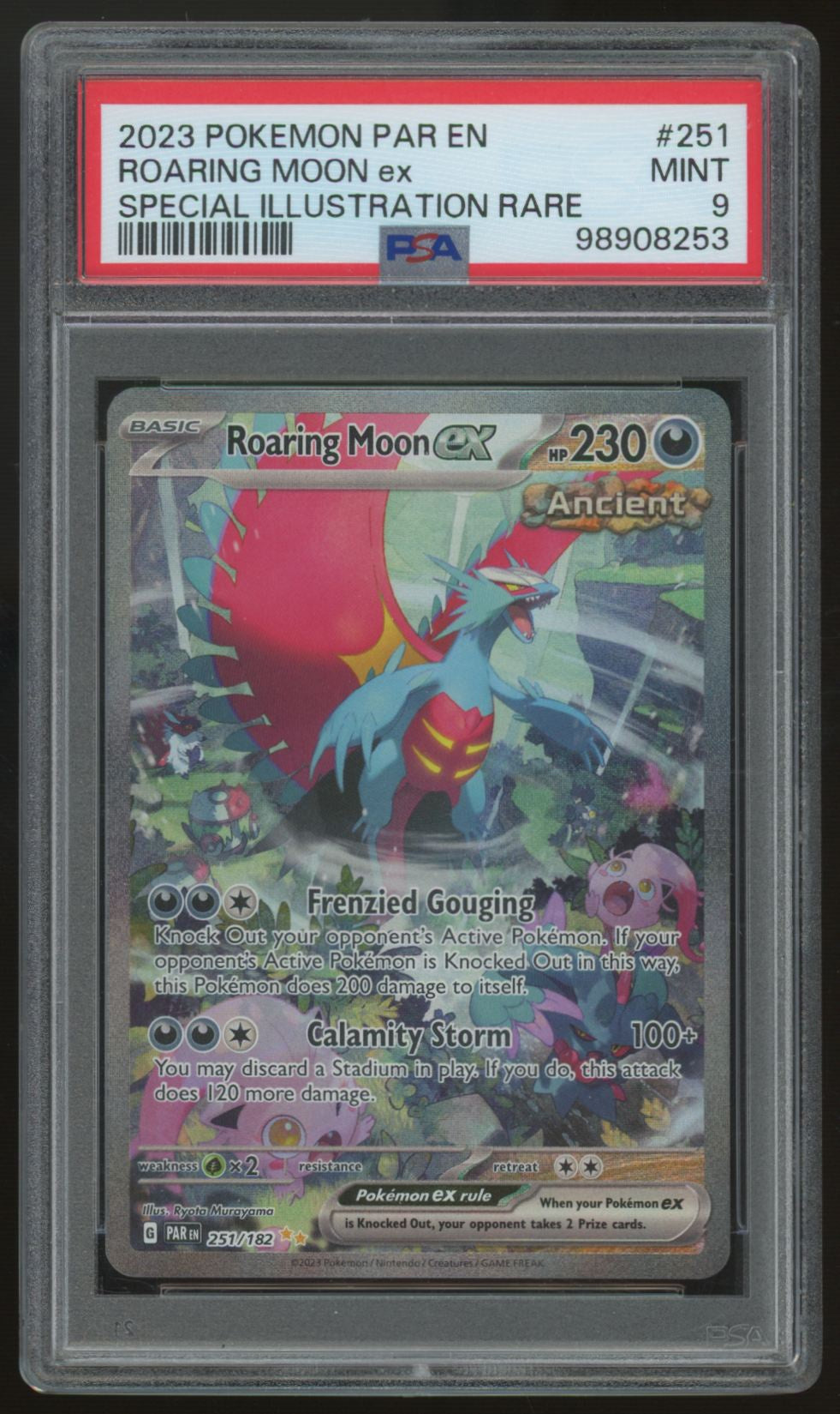 2023 Pokemon Roaring Moon ex Paradox Rift Special Illustration Rare #251 PSA 9