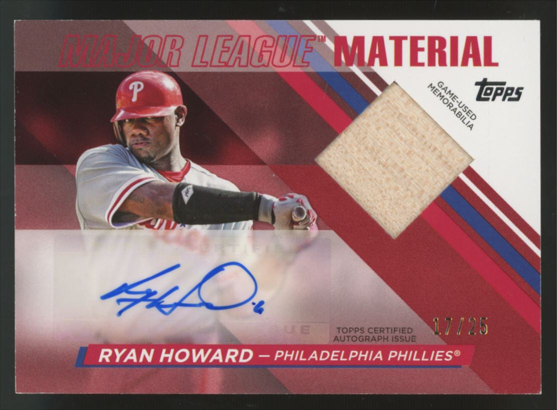2024 Topps Series Two Ryan Howard Major League Red Patch Auto /25 #MLMA2-RH