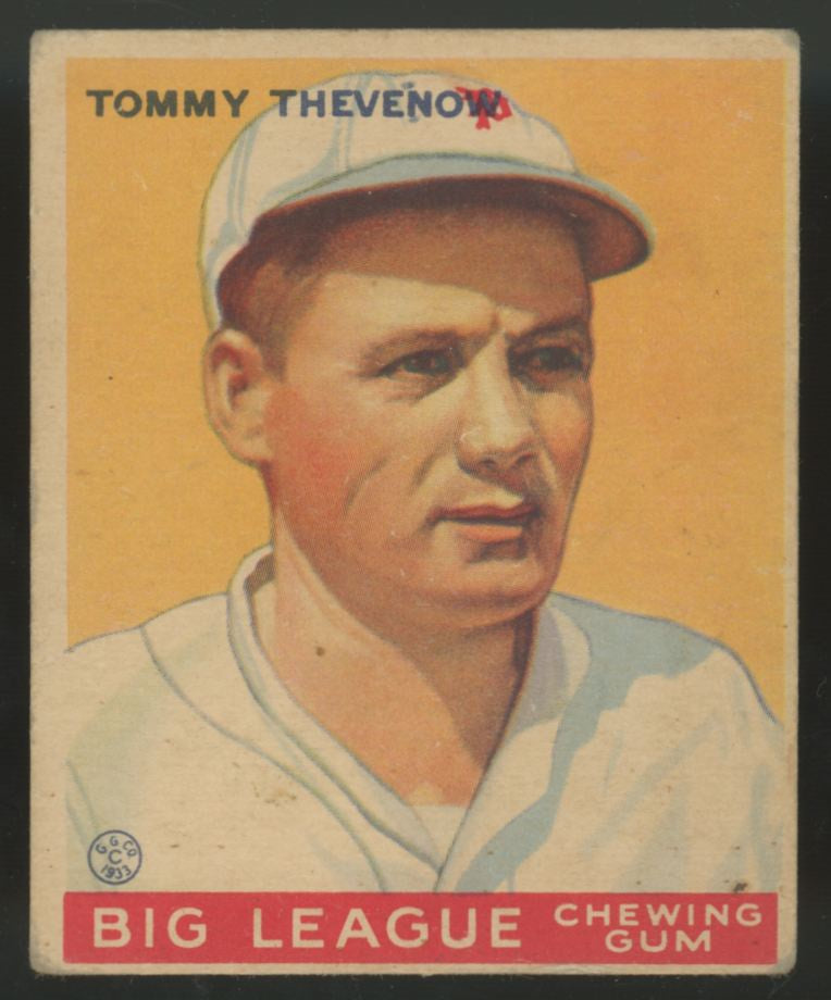 1933 Goudey Tommy Thevenow #36 VG (MK) "A"