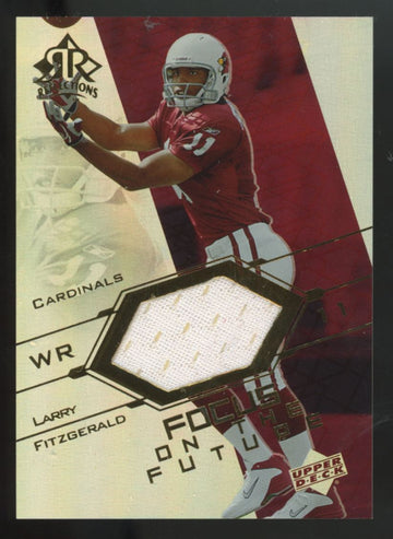 2004 UD Reflections Larry Fitzgerald RC Focus On The Future Patch #FO-LF