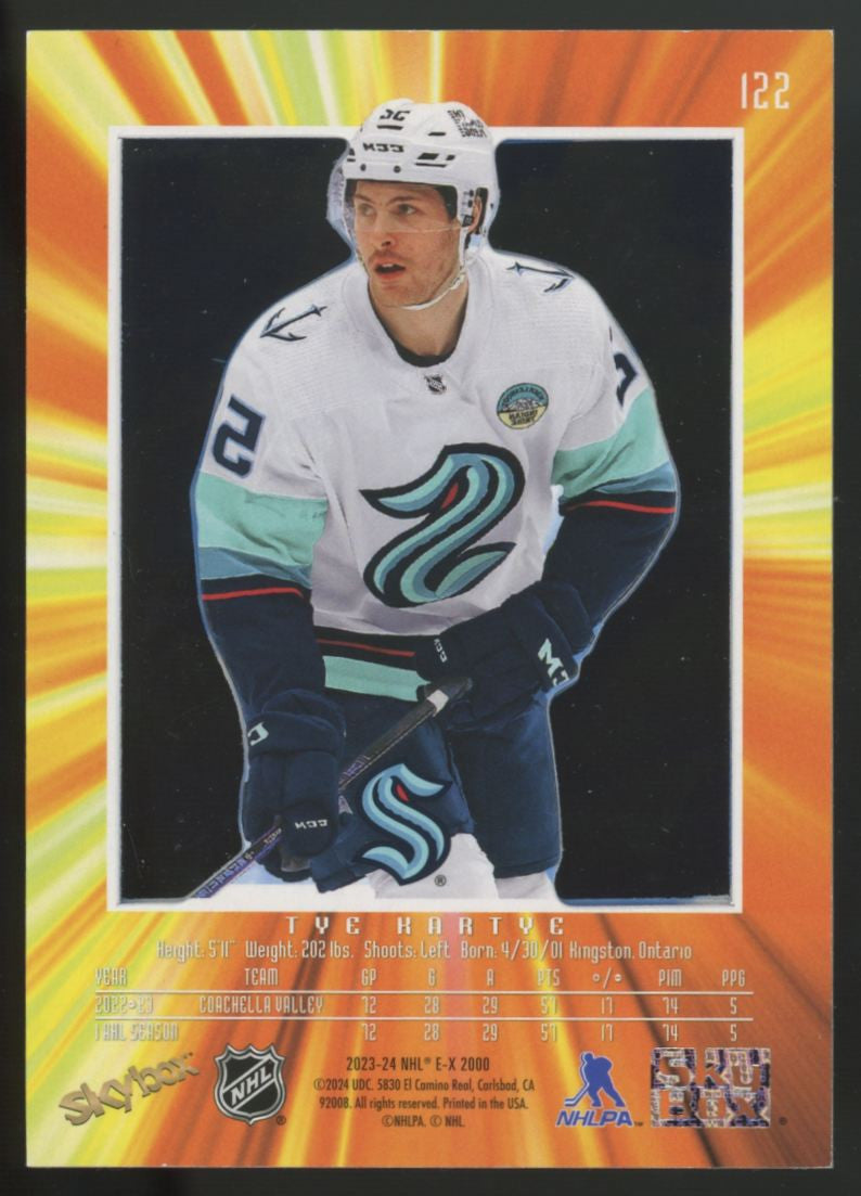 2023-24 E-X 2000 Tye Kartye Essential Credentials /99 #122