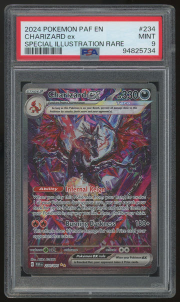 2024 Pokemon Charizard ex Paldean Fates SIR #234 PSA 9 (C)