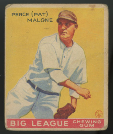 1933 Goudey Perce "Pat" Malone #55 Poor