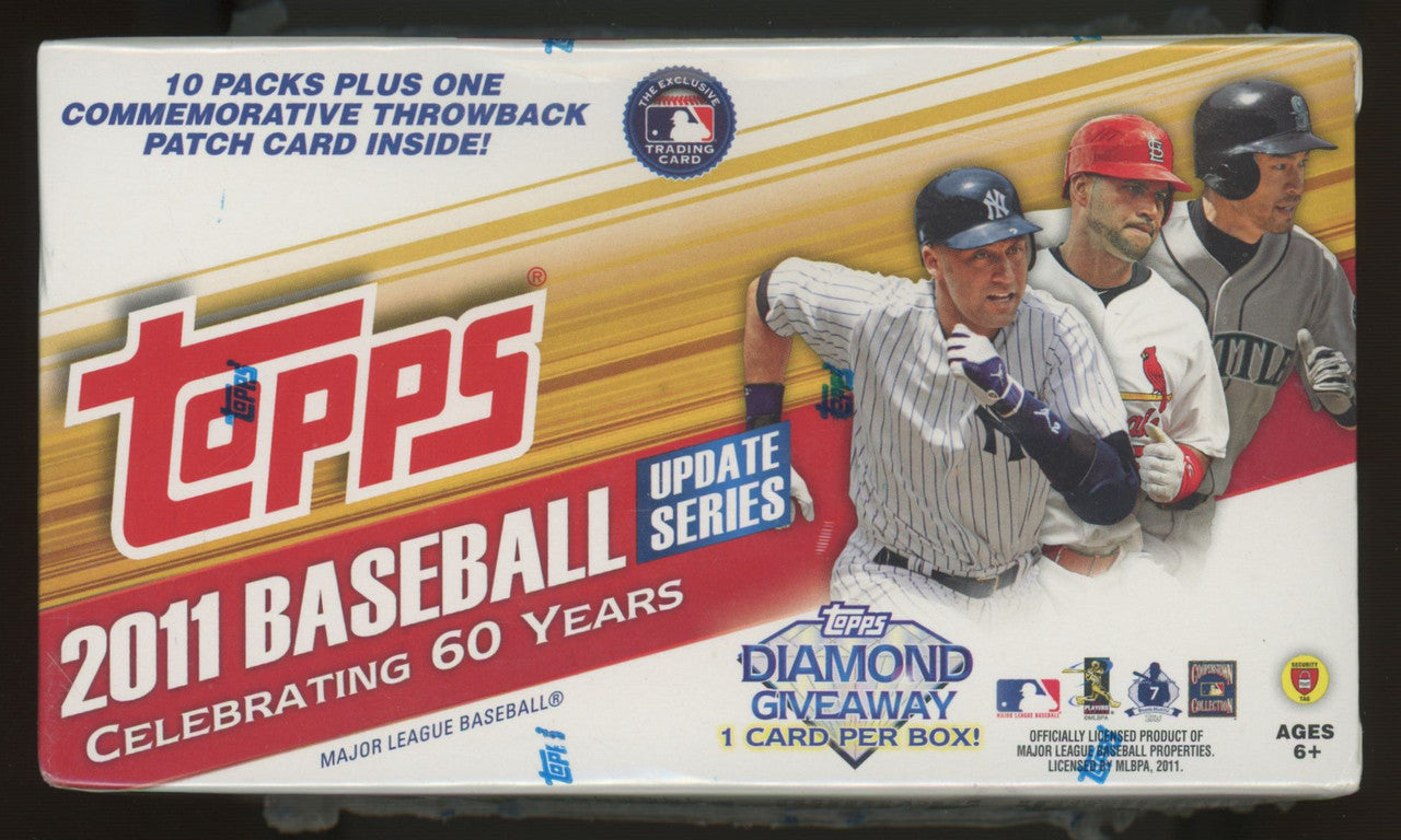 2011 Topps Baseball Update Series Blaster Box Factory Sealed