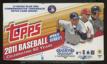 2011 Topps Baseball Update Series Blaster Box Factory Sealed