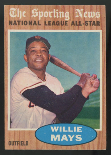 1962 Topps Willie Mays The Sporting News #395 EX+