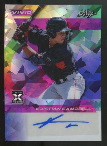 2024 Leaf Vivid Kristian Campbell RC Auto Ice /7 #BA-KC1