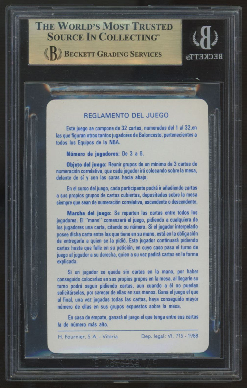 1988 Fournier Estrellas NBA Michael Jordan Rules BGS 9.5