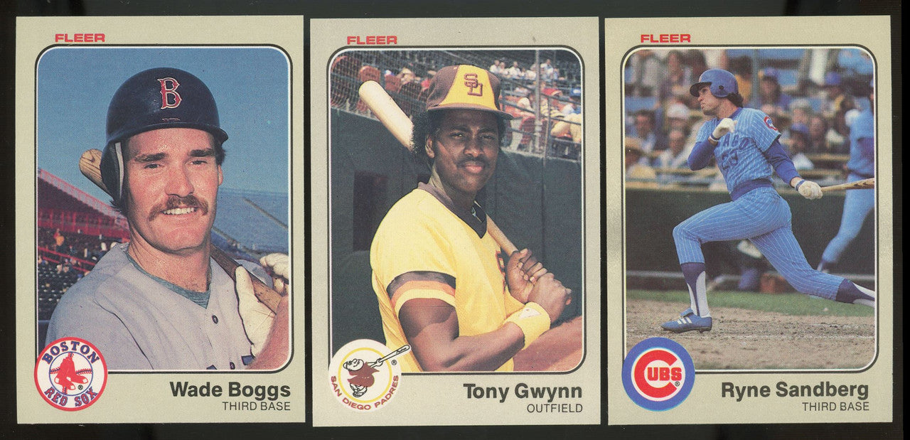 1983 Fleer Baseball Complete Set (660) NM-MT Gwynn Boggs Sandberg
