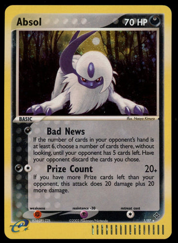 Pokemon Absol (EX Dragon) Holo #1/97