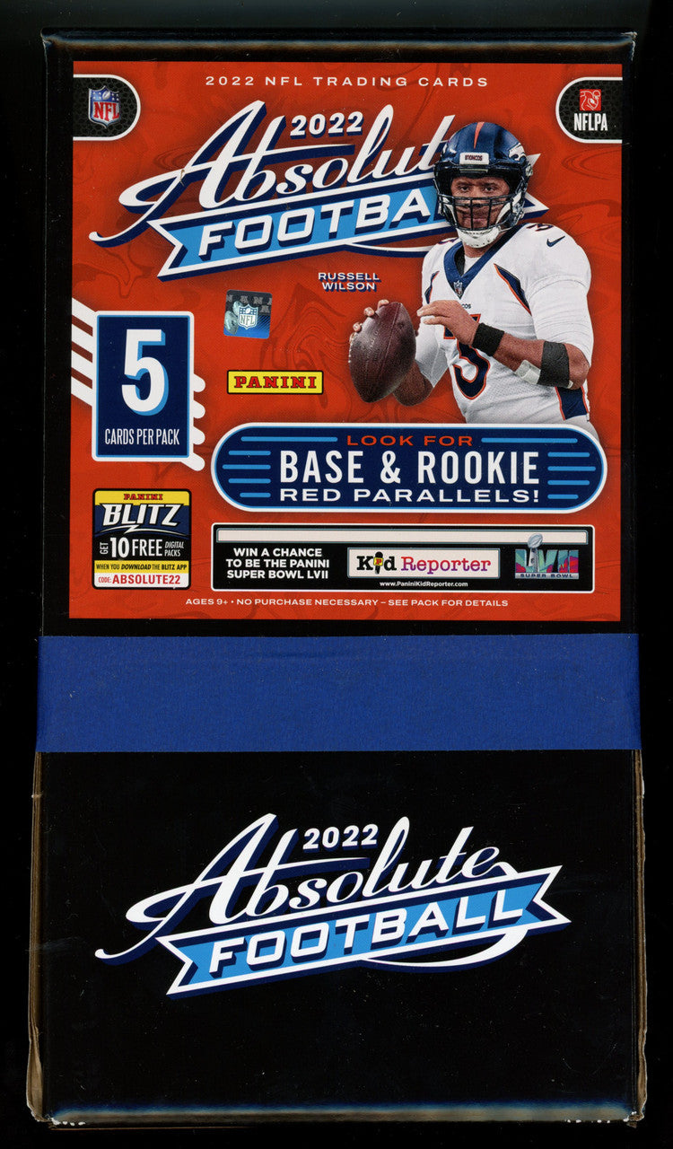 2022 Panini Absolute Football Gravity Feed Box (48 Packs)