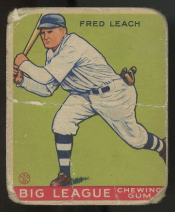 1933 Goudey Fred Leach #179 Poor