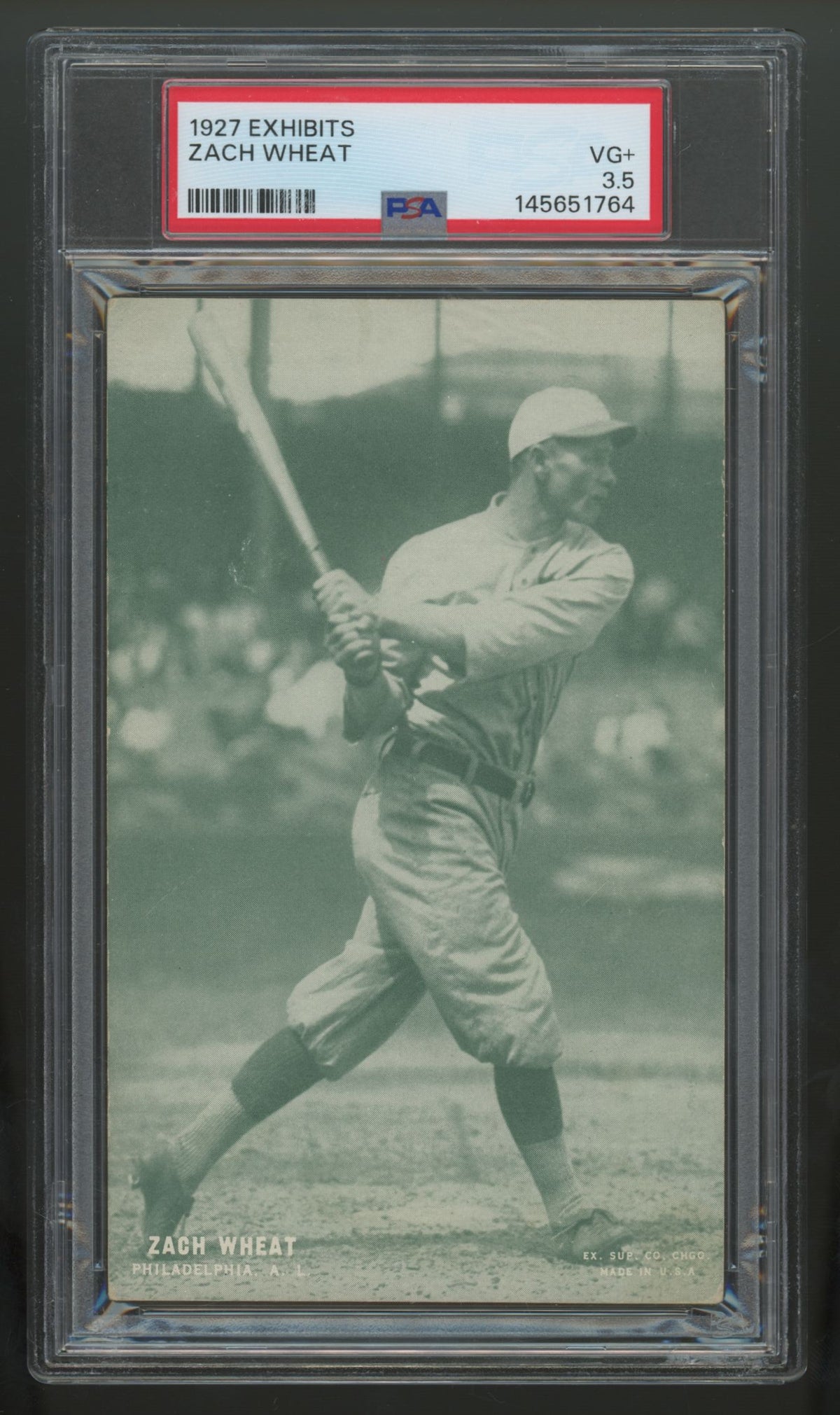 1927 Exhibits Zach Wheat PSA 3.5